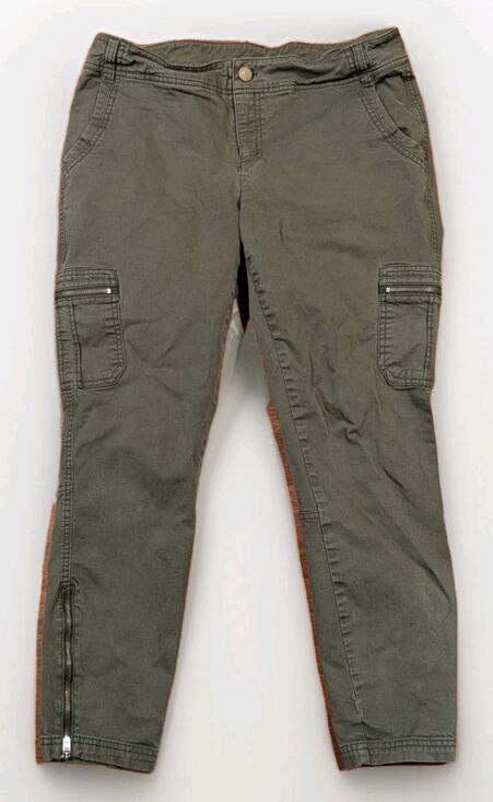 Athleta Pants - Athleta Cargo Pants Womens 8 Olive Green Utility Zip Ankle Hiking Outdoor